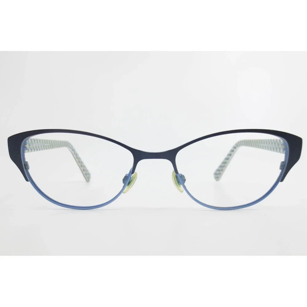 Lafont Issy & La Irma 374 Blue Cat Eye Eyeglasses Frames 51-17-140 France